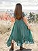 Seechoslo Tween Girls Maxi Dress Short Sleeve Casual Flowy Boho Style Summer Long Dress for Girls Big Kids Size 8-14 Years (US, Age, 10 Years, Green)