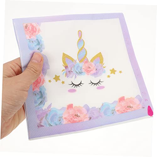 HOOTNEE 40 Folhas Guardanapo De Papel Guardanapos Florais Artigos De Festa Para Crianças Decoração R