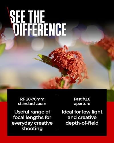 Canon RF 28-70mm F2.8 IS STM Lens - General-Purpose Zoom Lens for Photography & Video - 5.5 stops Optical Image Stabilizer - Compact & Lightweight - Compatible with all Canon EOS R Series Cameras - Image 4