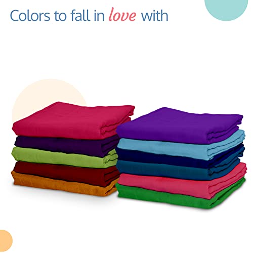 Luv Lap Instadry Extra Absorbent Dry Sheet/Bed Protector - Sky Blue & Salmon Rose, 0m+ - Medium Size 70cm x 100cm, Pack of 2