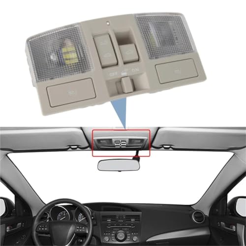 Luz techo interior Mazda 3 2010-2013 interruptor consola superior OEM BBM6-69-970B-75 5
