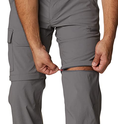 Columbia Calça masculina Newton Ridge II conversível, cinza cidade, 48