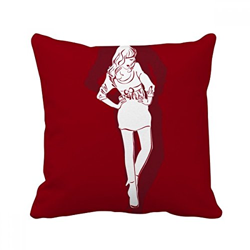 Coussin de mode femme rouge DIYthinker déco canapé