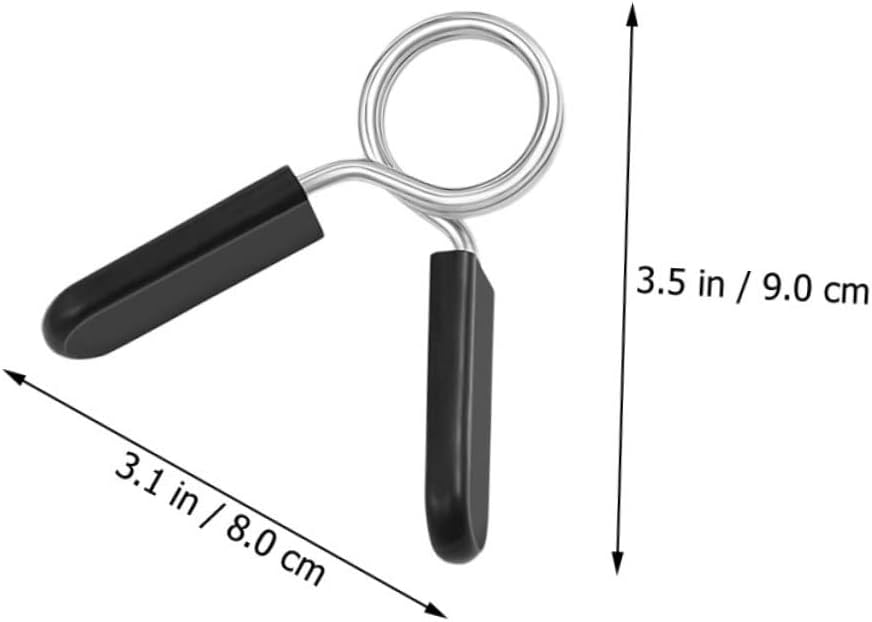 4PCS Barbell Clips Spring Lock Collars for Weightlifting Secure Buckle for Barbell Sturdy Plastic Anti-Slip Design for Gym and Home Workouts