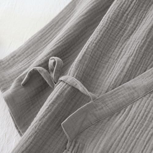 Yukata japonés de hombre en algodón transpirable y ropa de dormir ligera 5
