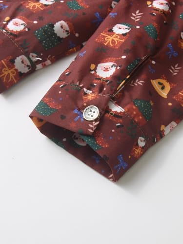 Image of Boarnseorl Baby Boys Pants Sets, Infant Long Sleeve Shirt + Pants + Bow Tie + Suspenders Outfits
