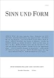 Sinn und Form 6/2020: Beiträge zur Literatur (Sinn und Form: Beiträge zur Literatur) - Mitwirkende: Hans Stoffels, Christa Wolf, Michael Krüger, Eva Horn, Kerstin Hensel, Carolin Lorenz, Amelia Rosselli, Ursula Krechel, Marc Sagnol, Petro Rychlo, Maciej Płaza, Julian Barnes, Joris-Karl Huysmans, Michael Braun, Eithne Wilkins 