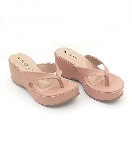 Tamanco Anabela de Dedo Napoli.com 7 cm (36, Preto)