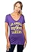 NBA Los Angeles Lakers Women's T-Shirt Relaxed Short Sleeve Tee Shirt, Large, Purple