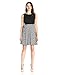 Julian Taylor Women's Solid Top Dot Skirt Dress