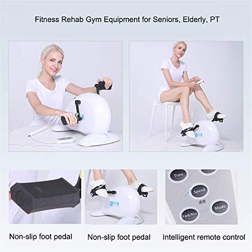 Mini bicicleta eléctrica portátil para ejercicios de brazo y pierna miniatura 3