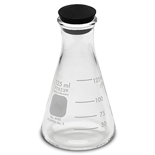 Flasque Erlenmeyer Pyrex 4980 évitez les fuites de liquide fiole 125ml - 2