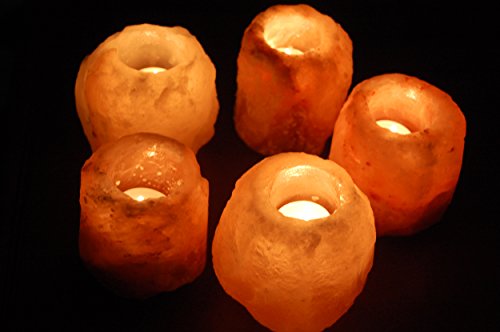 Biova 5X Salz Kristall Teelicht Halter Himalaya* - groß 900-1200g Qualität -aus der Salt Range Pakistan Cover