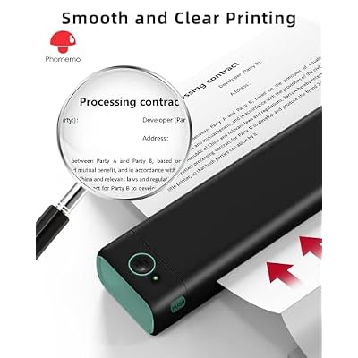 Phomemo Quick-Dry US Letter Size 8.5 x 11 Inch Thermal Printer Paper Rolls, Thermal Paper for M08F-Letter Portable Printer, for Picture, Business, Homework, 2 Rolls