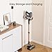 MIUZZY Cordless Vacuum Cleaner, 30Kpa Stick Vacuum with Anti-Tangle Brush and Upgraded Green Light, Up to 45Mins Runtime, Self-Standing Wireless Vacuum Cleaner for Home, Pet Hair, Carpet, Hard Floor