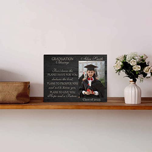 Mypupsocks Custom Graduation Picture Frames, Personalized Graduation Tabletop Photo Frame For Daughter Son Friends Bestie Graduation Gifts 8X6 #TOP2