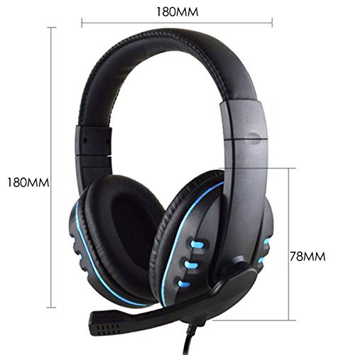 ROSEBEAR Koptelefoon over het oor, koptelefoon met microfoon, computerheadset voor pc, laptop, Xbox (rood) - Image 7