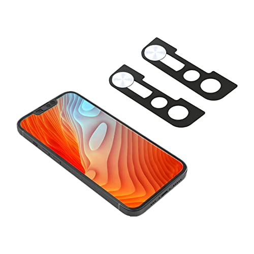 EYSOFT Webcam Cover,Front Camera Cover Compatible for iPhone 13/13 Mini/13 Pro/13 Pro Max,Protect Privacy and Security,Not Affect Face ID, 2 Pack-Silver