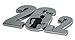 Marathon "26.2" Premier Chrome Metal Auto Emblem - w/ Running Man