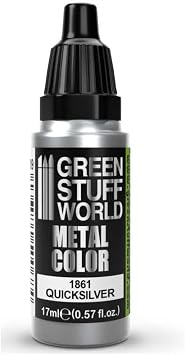 Green Stuff World - Metallic Paint Quicksilver 1861 for Models and Miniatures