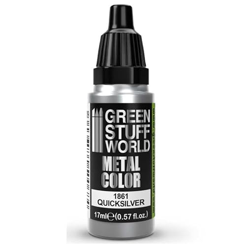 Green Stuff World GSW1861 - Metallic Paint QUICKSILVER - New