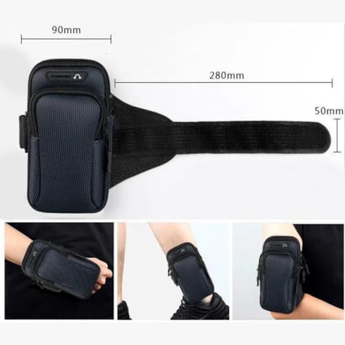 Braçadeira para Celular Suporte corrida Braço Treino Capa Esporte ciclismo (Preto)
