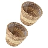 Panier à fleurs – idéal pour la décoration intérieure (maison, salon, chambre, hôtel, fleuriste, etc.), grand panier tressé