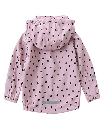 M2C Girls' Fleece Lined Softshell Hoodie Jacket Windproof Coat2