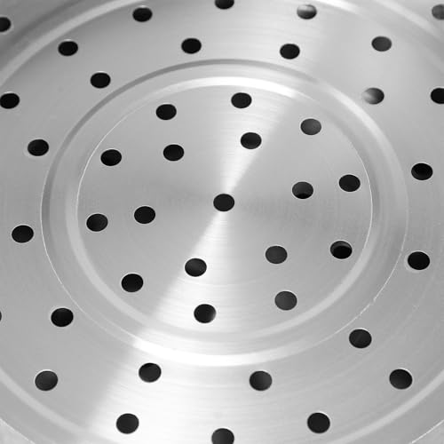 Natudeco Soup Steam Pot 3 Tier Thickened Stainless Steel Multifunctional Steamer 27cm Double Ear Steam Pot with Lid for Vegetables Seafood - Image 9