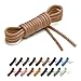Benchmark Basics Tan 30 Inch Round Waxed Cotton Shoelaces (2mm Width)