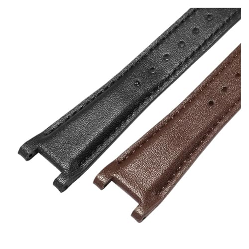 Bracelet en cuir véritable noir pour séries YA1332 YA1333