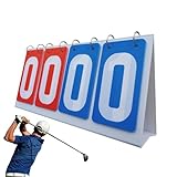 Tisch-Anzeigetafel-Flipper, 4-stelliger tragbarer Keeper, wasserdichte Sport-Anzeigetafel mit robuster Konstruktion, Multi-Game-Zubehör, Flip-Board mit kompaktem, leichtem Design, Bewertungstool für B