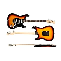 Monoprice Indio Cali Guitare électrique classique Blanc avec sac de transport - Les Beatles, Paul McCartney, John Lennon, RIngo Starr, George Harrison Monoprice Indio Cali Guitare électrique classique Blanc avec sac de transport – Image 3