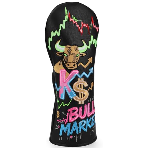 Funny Golf Accessories for Men, Golf Club Covers 4 Options, Driver Headcover, 3 Wood Cover, Hybrid...