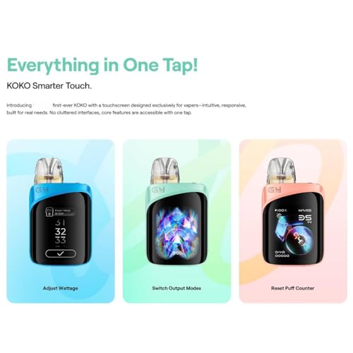 Miniatura 5 de For Uwell Caliburn G4 Pro Koko Kit Batería 2000 Mah Plata Espejo 35 W Vape 3 Ml 0,4 0,6 Pod Caliburn Gpp Cartucho Mtl Rdl Modos Storm Waves Personalizar Original - No Nicotine