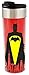 Batman vs. Superman Batman – Bat Signal“, Edelstahl, ca. 400 ml – 0122165 Coffee to Go Tasse, rot, 8 x 8 x 22 cm