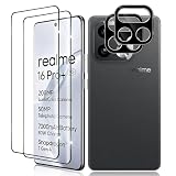 Vanrain Vetro Temperato per Realme 16 Pro Plus 5G, 2+2 Pezzi Curva 3D Vetro Pellicola e Fotocamera Protettiva, Durezza 9H Definizione HD Anti Graffio Niente bolle