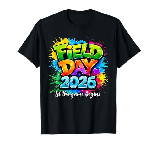 Funny Field Day 2026 Let The Game Begin Boys Girls Kids T-Shirt