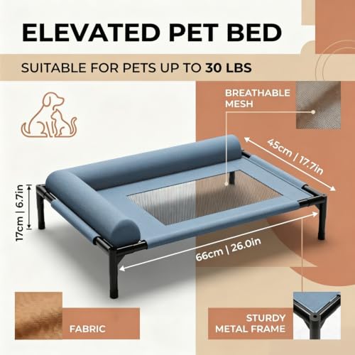 Lit surélevé portable pour chien idéal en camping et extérieur - 3