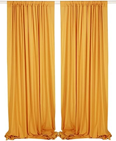 Polyester Bridal Satin Backdrop/Drape. Curtain Panel with 4
