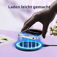 15W Wireless Charger, Induktive Ladestation für iPhone 18/17/16/15/14/13/12/Pro/Max/Plus/Mini/XS/XR, AirPods, Induktions Kabelloses Ladegerät für Samsung Galaxy S25/S23/S22/S21/S20/Note 20, 2 Pack – Ansicht 6
