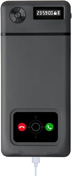 Phone Lock Box with Timer,Phone Lock Box,90 Days of Continuous Use,Quiet Mode,2 Charging Ports,Excessive Games,Mobile Phone Addiction