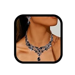 A-Black-Necklace&Earrings