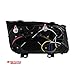 Carpartsinnovate Fits 99-05 LED Halo Black Projector Headlights Head Lamps Smoke w/Fog