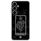 ms móvil shop Movilshop Custodia per [Samsung Galaxy S24 Plus] Disegno Esoterico [Carta dei Tarocchi – Il Serpente] Custodia Cover in Silicone Flessibile Trasparente Gel per Smartphone.