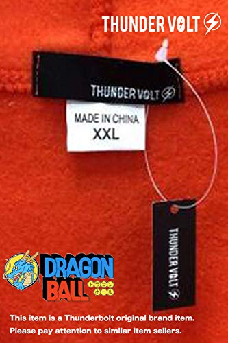 Thundervolt Zip Hoodies Sweatshirt Anime Costumes (Xxlarge, Orange/Blue) #TOP5