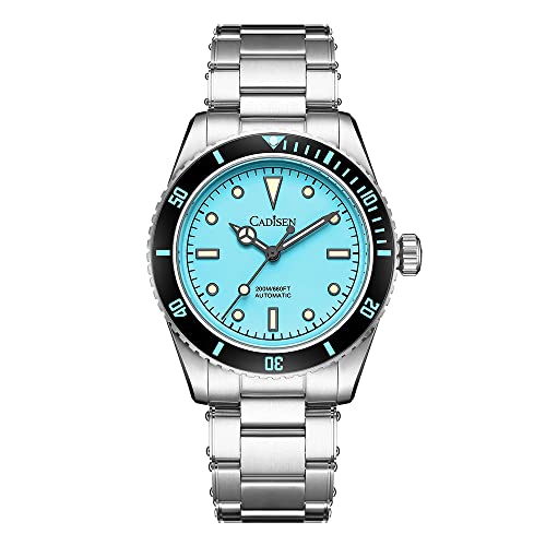 Montre automatique homme NH35 chic bleu ciel idéale pour le bureau
