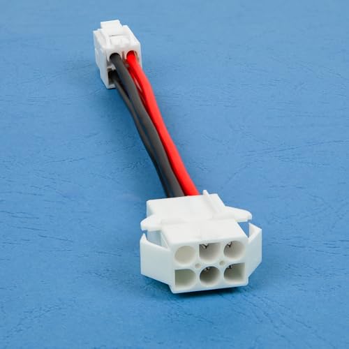 Fumei 6-Pin to 4-Pin DC 12V Power Cable Adapter, Compatible with Icom PS-125 PS-85 PS-30, Kenwood PS-50
