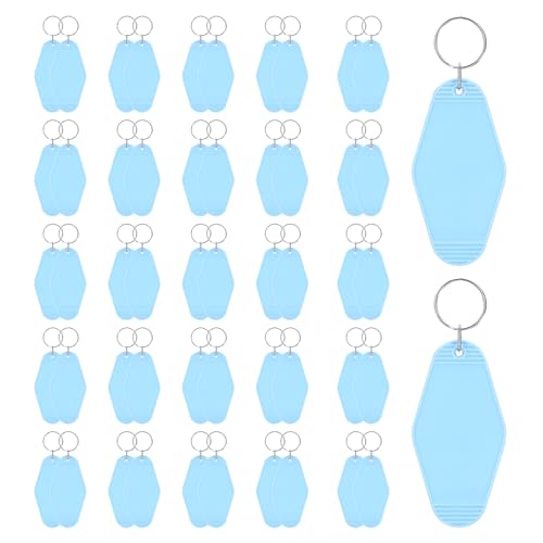 Porte-clés vierge par sublimation au design vintage de motel avec finition pour artisanat
