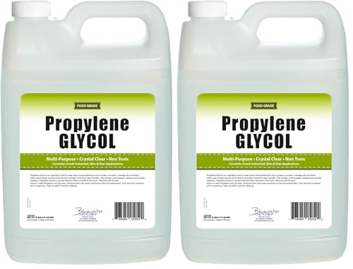 Propylene Glycol - 1 Gallon - USP Certified Food Grade - Highest Purity, Humectant, Fog Machine, Humidor & Antifreeze Solution, Contains Zero Alcohol (Pack of 2)